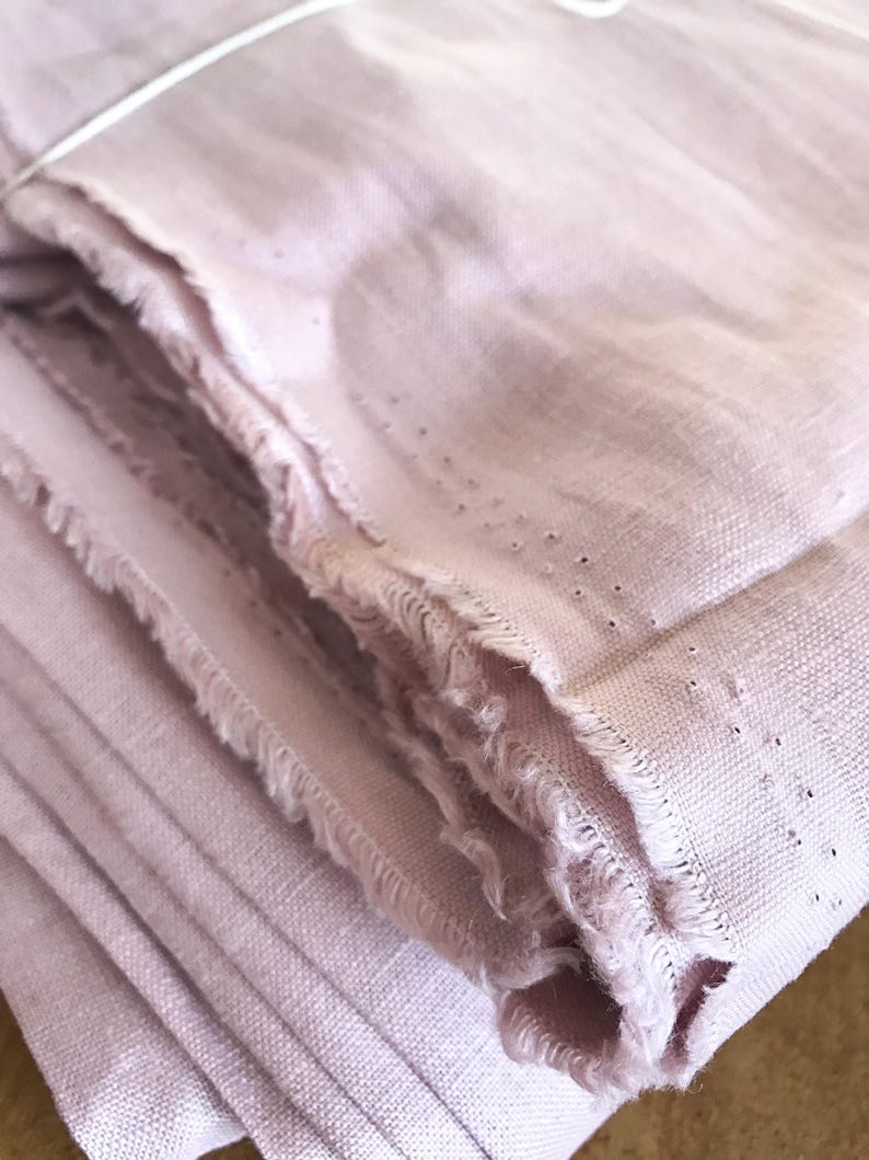 Dusty Pink 100 Linen Fabric Soft Linen Fabric by the Half Etsy Australia