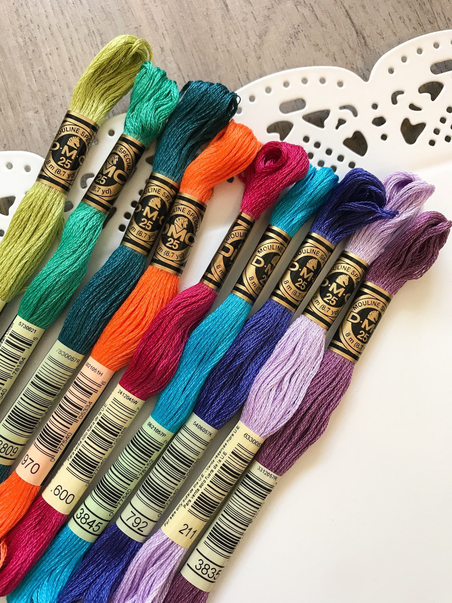 FUNKY THREADS Embroidery Floss Pack/thread Pack/dmc Floss Hand Etsy