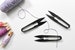 Sleek Black Thread Snips - Approx 4' x 3/4' | Thread Clippers Yarn Snips, Embroidery Sewing Scissors, Small Snips, U Shaped Sharp Snips 