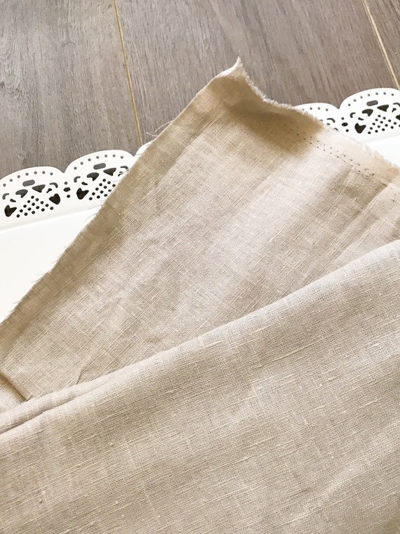Sand Beige 100% Linen Fabric by meter, Pure linen, Fat Quarter Linen, Even  Weave fabric -  Portugal