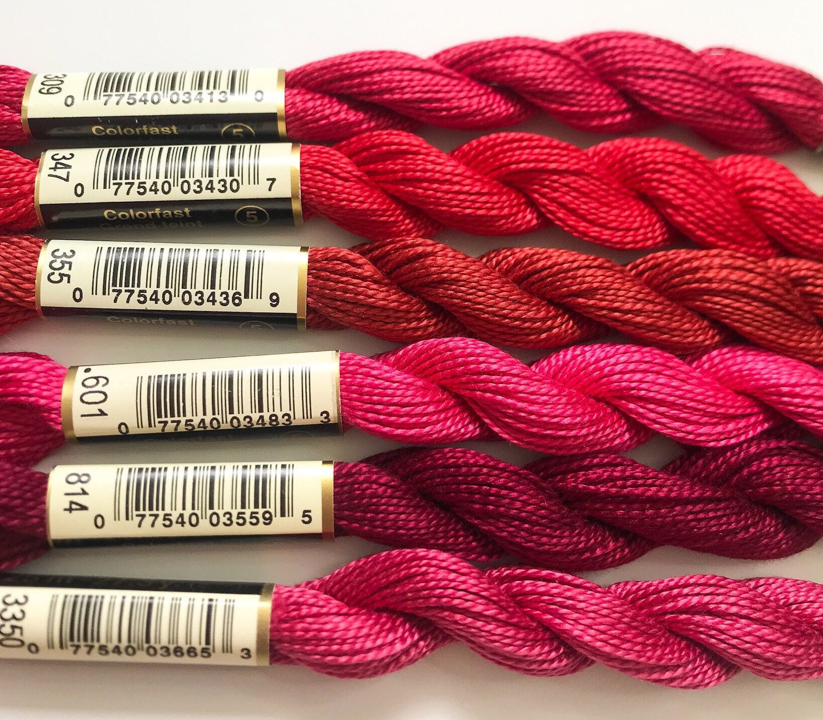 Variegated Embroidery Thread. Fine Perle 16 Autumn, variegated hand  embroidery thread