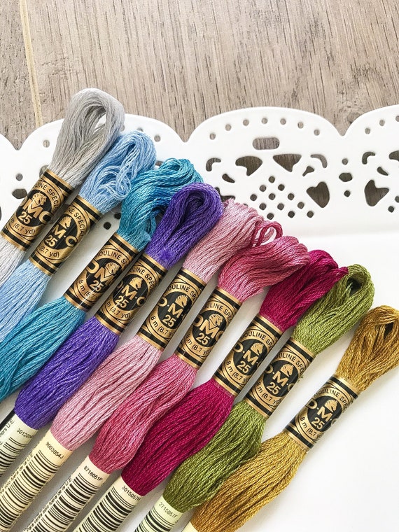 White Embroidery Floss, 24 Skeins Embroidery Thread Friendship Bracelet String, Cross Stitch Threads Hair Wrap Yarn