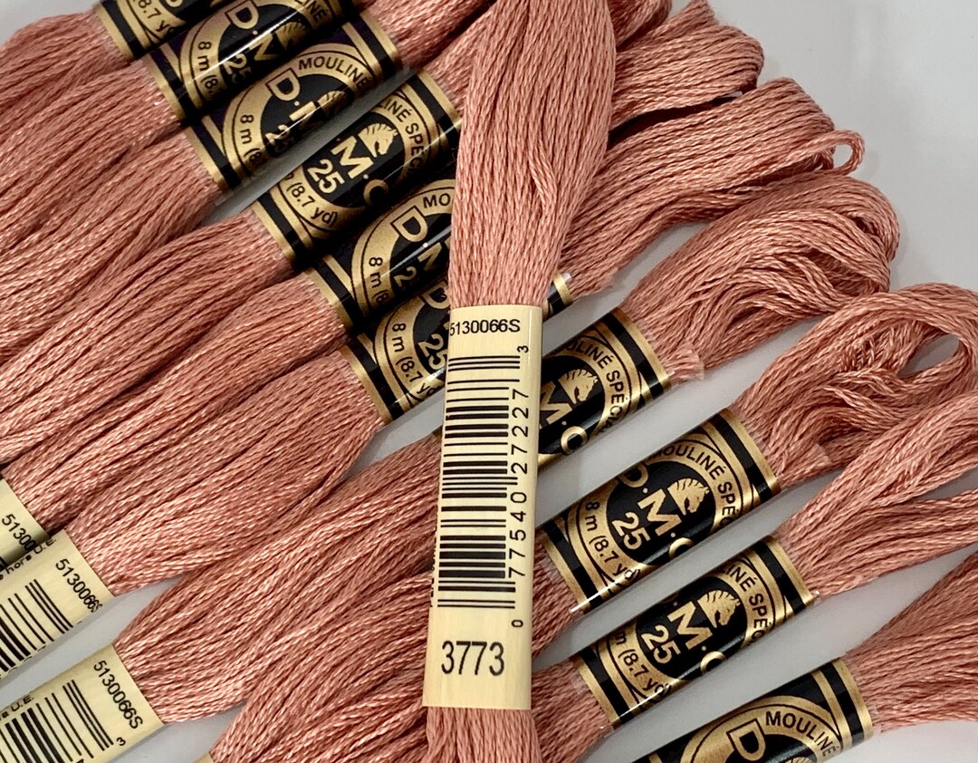 3773 DMC 6 Strand Cotton Embroidery Floss, Discontinued DMC Floss, 3773 ...