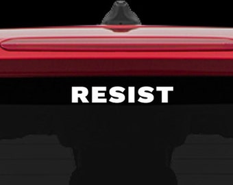 RESIST- Political Sticker Car Decal laptop decal window sticker,  Government Social Issues Women's Rights Roe V Wade, LGBTQ+ Rights