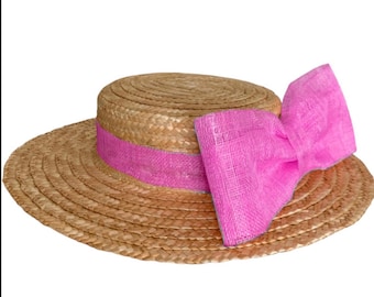 Pamela - boater with front lace