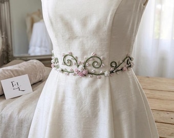 Cinturón de flores para novia
