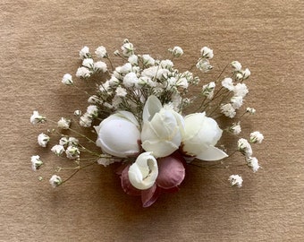 “Fairy Foam” comb for bridal updo/ Communion/ flower girl
