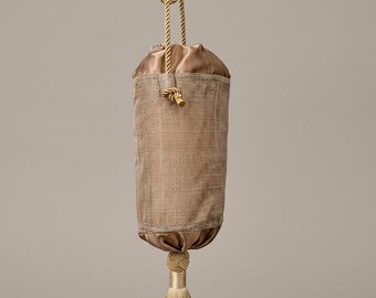 Bolso Saco de Sinamay y Raso: 1 Diseño Boho Exclusivo y Artesanal