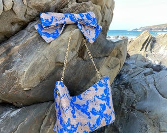 Bolso azul Klein para invitada o madrina