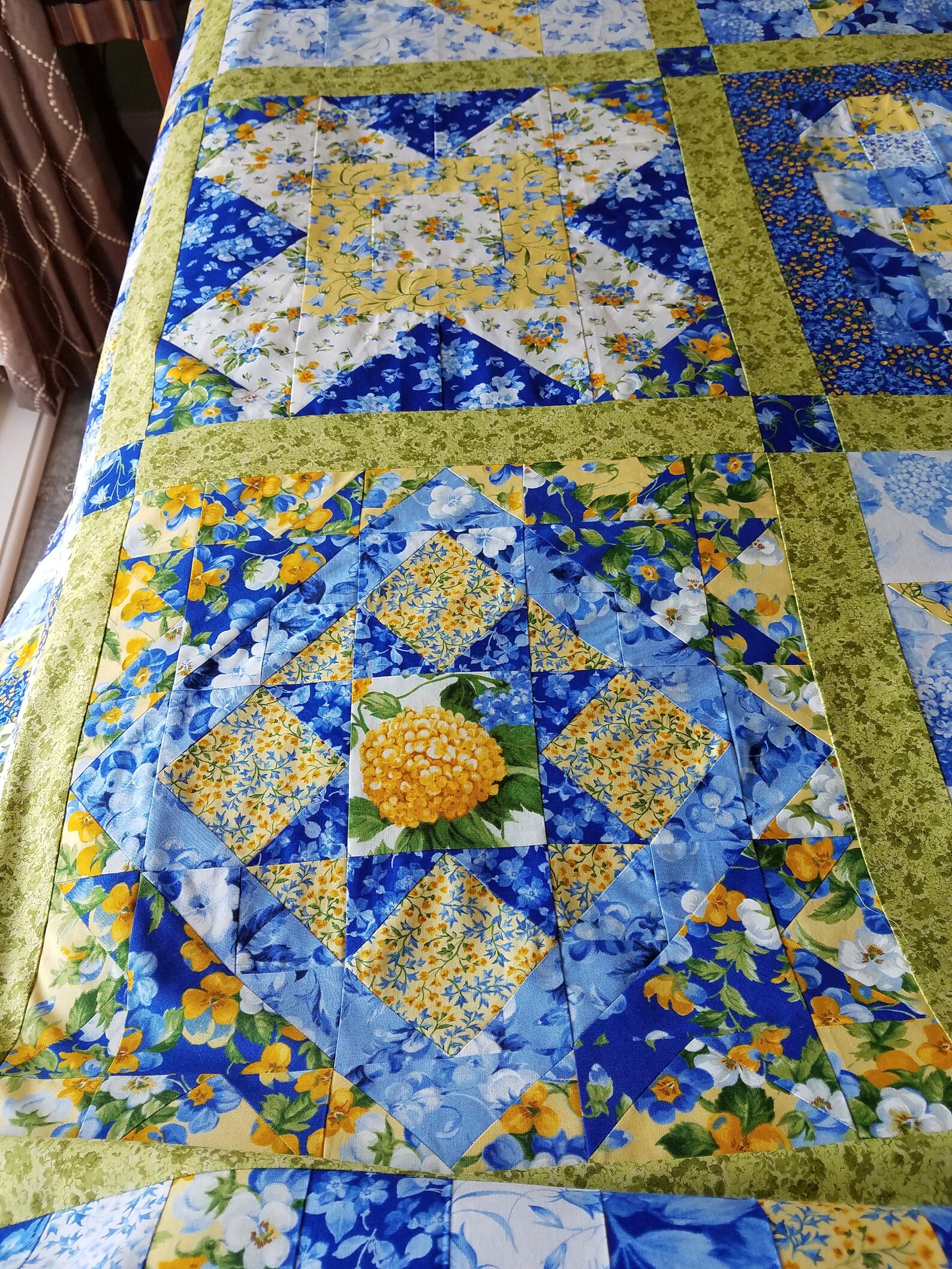 Moda Summer Breeze Queen Quilt including two king size pillow Etsy