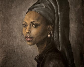 Mädchen mit einer Perle