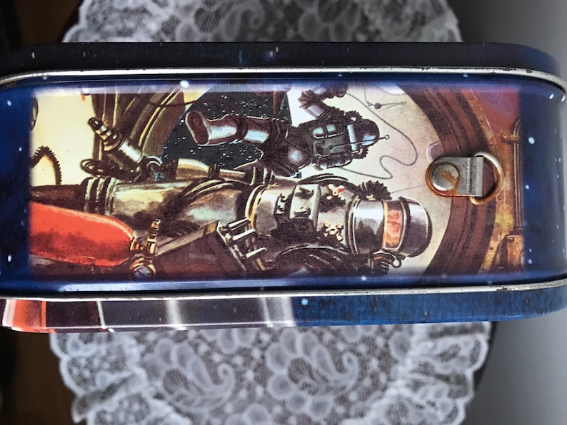 Vintage Accoutrements for Outer Space Metal 1990s Lunch Box Food Storage