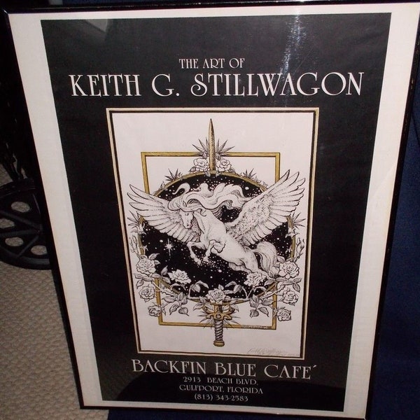 BACKFIN BLUE CAFE Gulfport Florida Keith Stillwagon April 1998 A.P.#1Sword/Horse