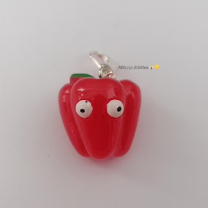 Red Pepper Clip on Charm