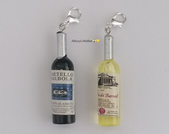 Wine Bottle Clip on Charm