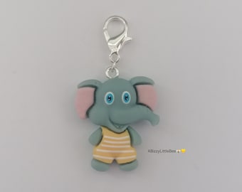 Elephant Clip on Charm