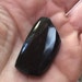 Smokey Quartz 16 grams free form gemstone faceted and drilled dark in color 40mm long and 20mm wide 8mm deep