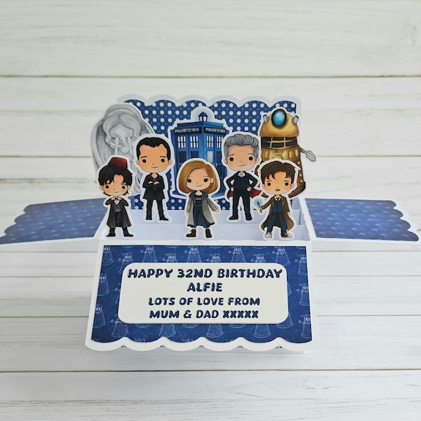 Dr Who Personalised Card badge