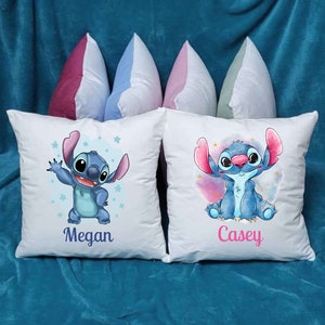 Personalised Stitch gift cushion