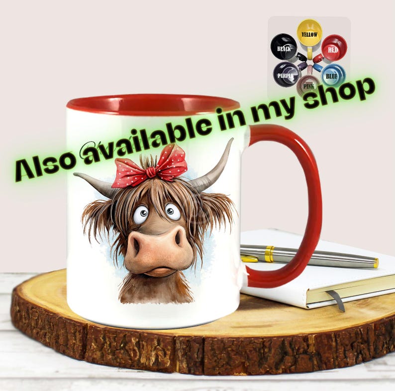 Cow Mug: Personalised cow gift cup - free GiftBox image 9