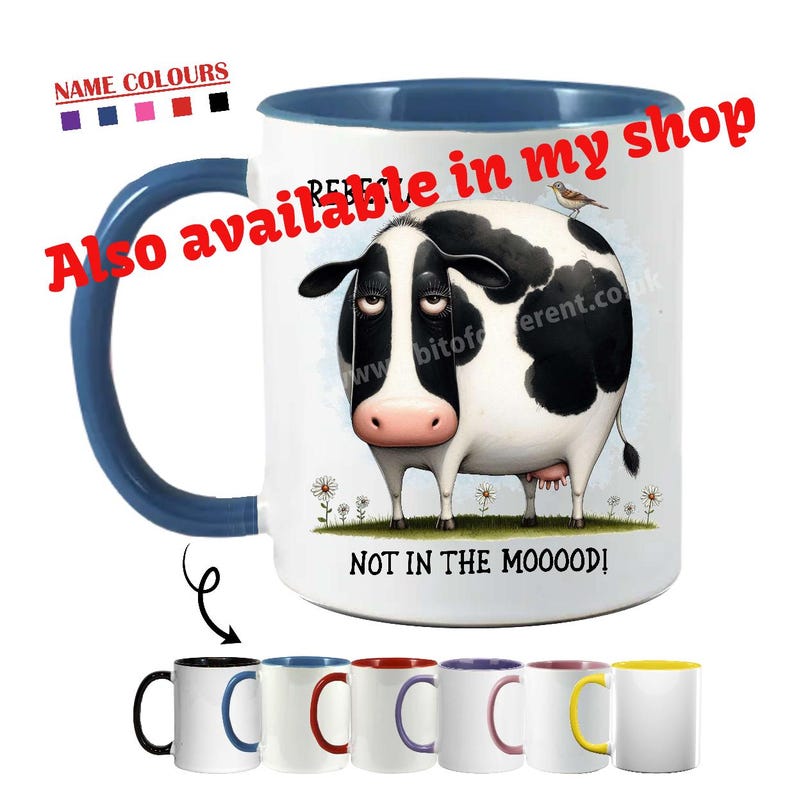 Cow Mug: Personalised cow gift cup - free GiftBox image 6