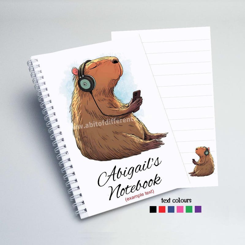 Capybara Notebook - Etsy UK