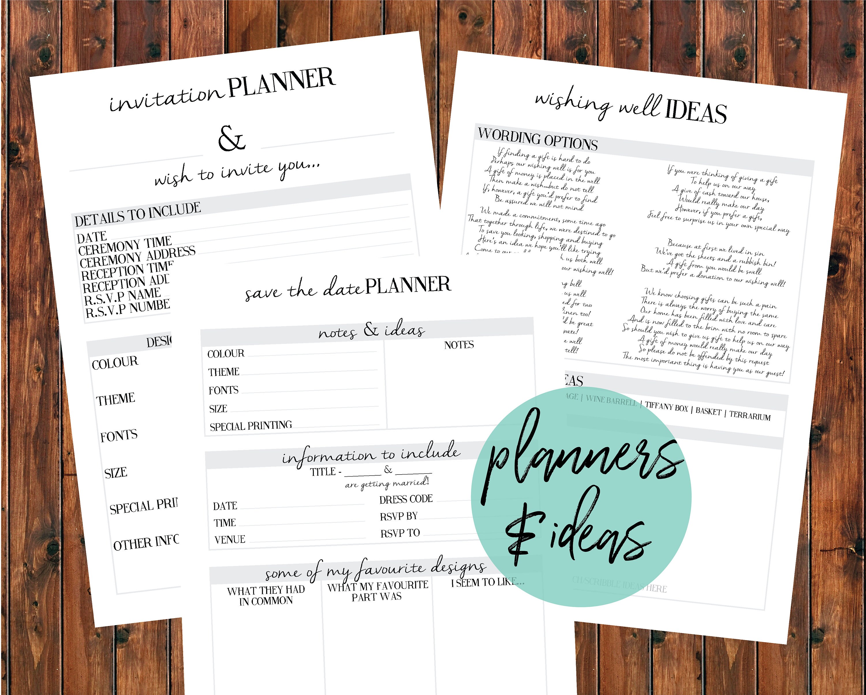 Wedding Planner digital download pdf files supplier | Etsy