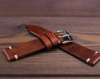 retro leather watch straps