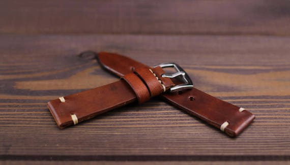 vintage leather watch strap 18mm