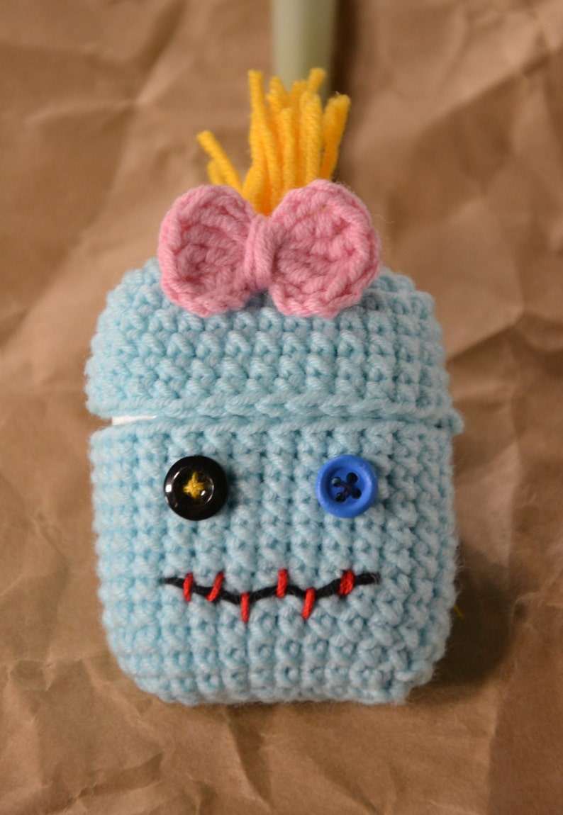 Crochet airpod case Scrump / crochet AirPods cover / cute | Etsy