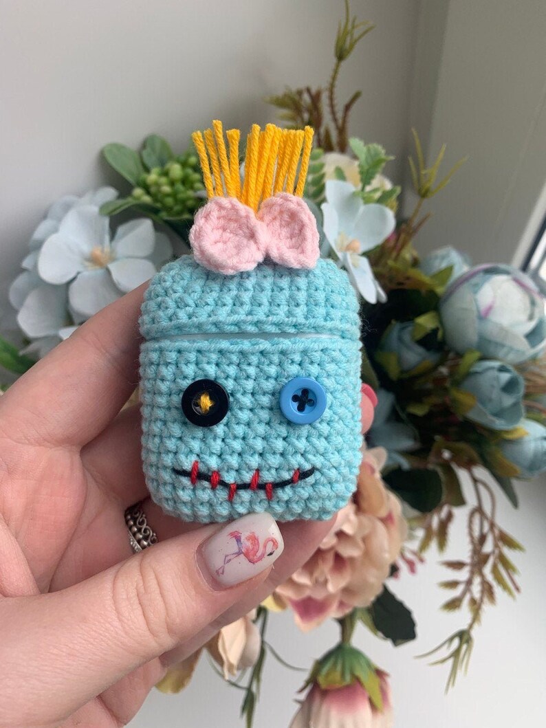 Crochet airpod case Scrump / crochet AirPods cover / cute Etsy