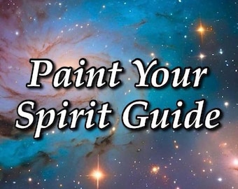 Paint Your Spirit Guide - Orginal Mini Canvas Paining, Intuitive Channeled Art