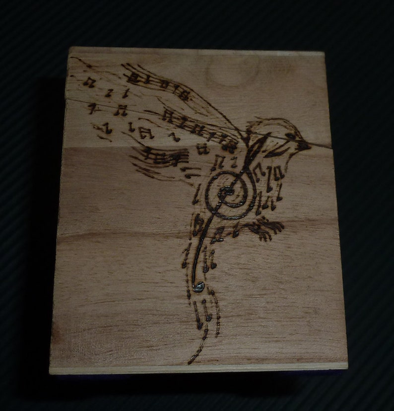 Custom Recipe Card Box Wood Burning Art Pyrography Etsy