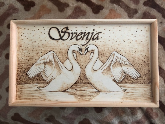 Custom Wood Burning Art Jewelry Box: Personalized Keepsake