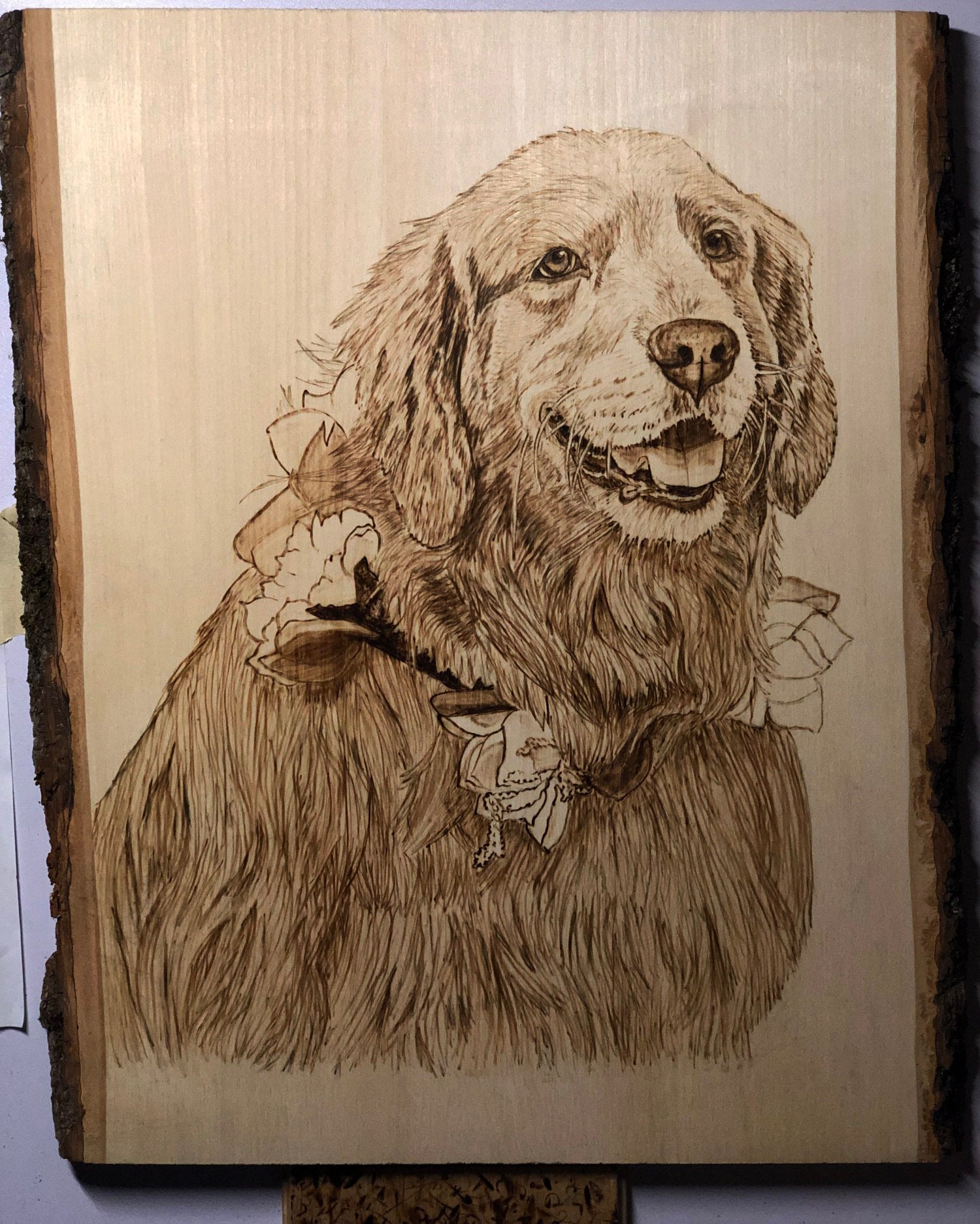 Pet Portrait Wood Burning Art Custom Pyrography Animal art Etsy