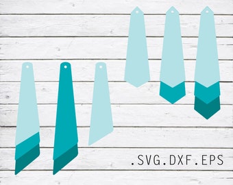Earrings templates, jewelry templates, SVG Cutting file, svg, dxf files for Silhouette, Cricut