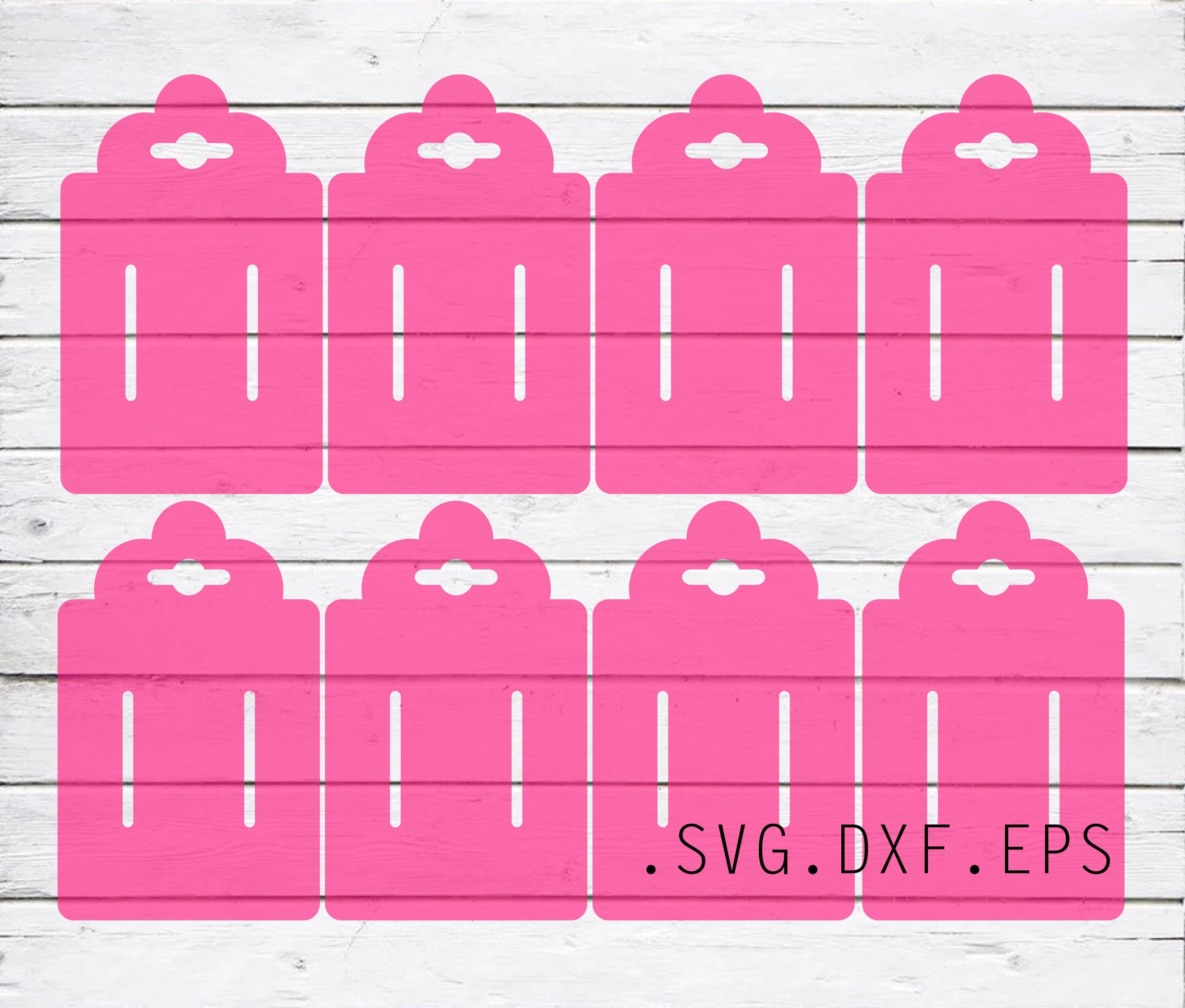 25 X 4 Hair Clip Display Card Template Svg Dxf Eps Etsy UK