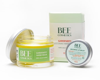 Gardening Gift Set - Gift For Gardeners - Garden Lovers Gift - Natural Skincare Set With Hand Balm, Hand Soap & Lip Balm - Plastic Free