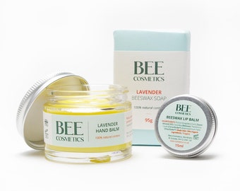 Lavender Gift Set - Natural Skincare Gift - Lavender Lovers Gift - Natural Handmade Skincare - UK Made Skincare - Pamper Set
