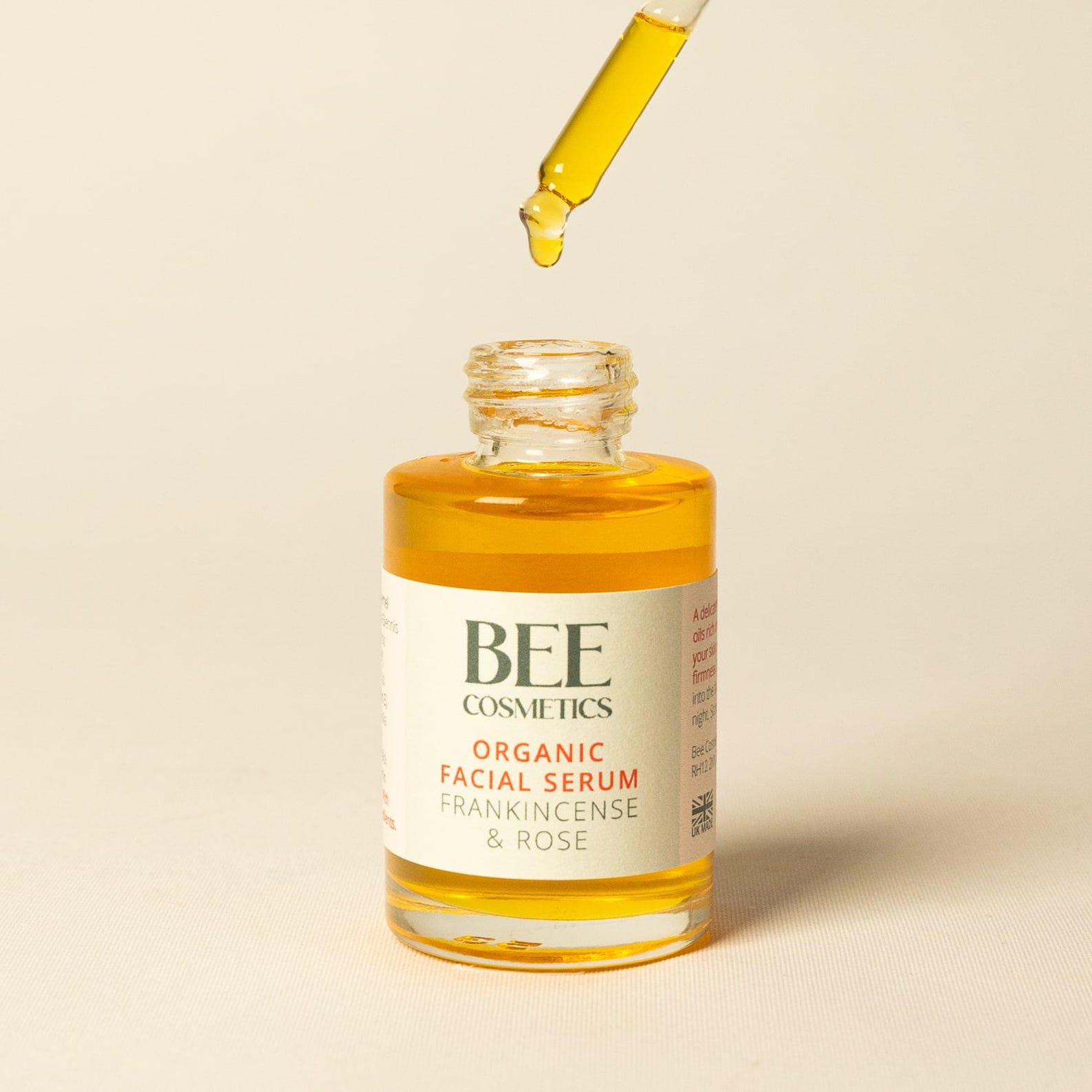 AWARD-WINNING - Organic Face Serum - Frankincense & Rose - Face Oil - Rich in Vitamins - Anti-ageing Serum - Vegan Skincare - UK Made - 30ml