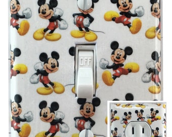 Mickey Mouse Decorative Light Switch Cover Outlet Switch Plate *Free Shipping*