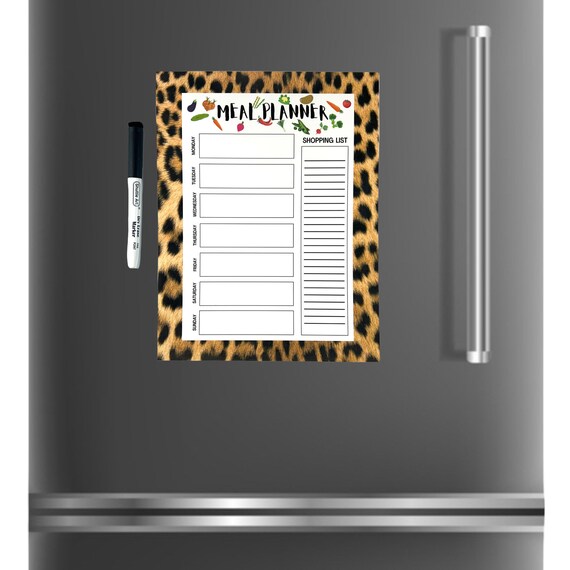 Gnome Magnetic Weekly Meal Planner Dry Erase Board for