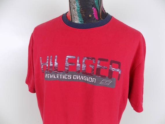 Vintage Tommy Hilfiger Athletics Division Tshirt … - image 1