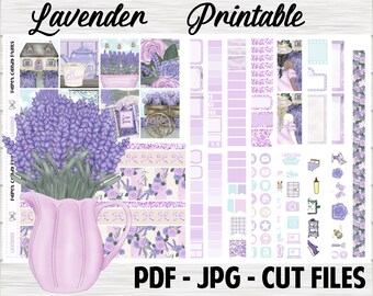 Simplify Erin Condren Vertical Printable Planner Stickers | Etsy