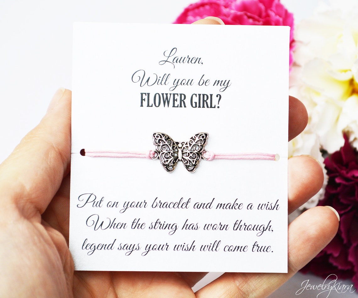 Flower Girl Gift Will You Be My Flower Girl Flower Girl Etsy