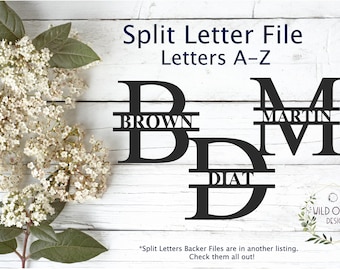 Download Split Monogram Svg Etsy