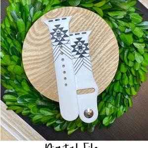 Boho Watchband File, Digital File, Watch Band, Engraved Watchbands, Laser Watch File