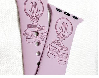 Mittens Watchband File, Digital File, Watch Band, Engraved Watchbands, Laser Watch File