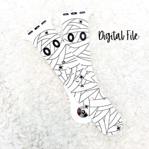 Mummy Watchband File, Halloween Watchband File, Digital File, Watch Band, Engraved Watchbands, Laser Watch File
