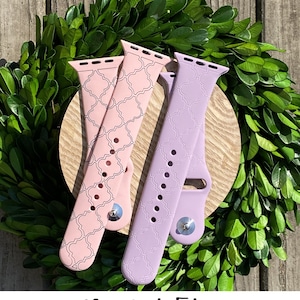Scored Arabesque Watchband File, Digital File, Watch Band, Engraving Watchbands, Laser Watch File